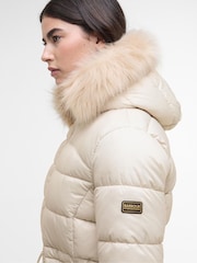 Barbour® International Cream Puffer Jacket - Image 6 of 8