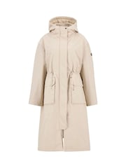 Barbour® International Cream Gabriella Showerproof Jacket - Image 1 of 3