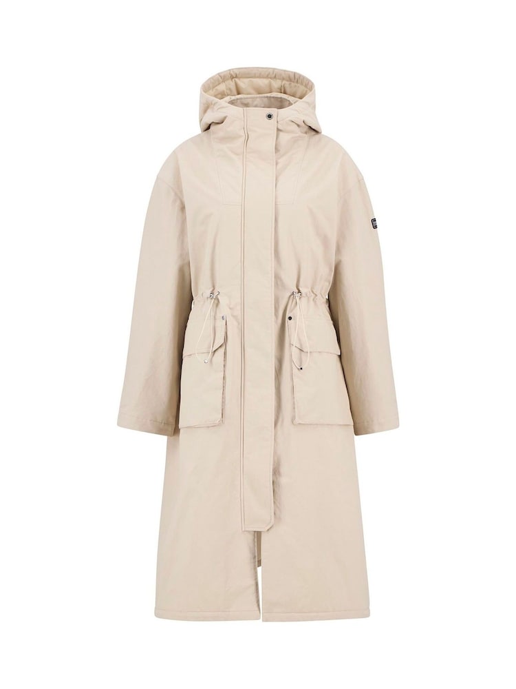 Barbour® International Cream Gabriella Showerproof Jacket - Image 1 of 3