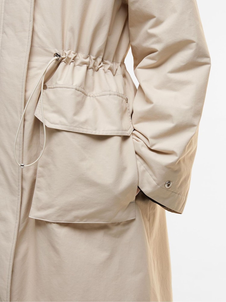 Barbour® International Cream Gabriella Showerproof Jacket - Image 2 of 3