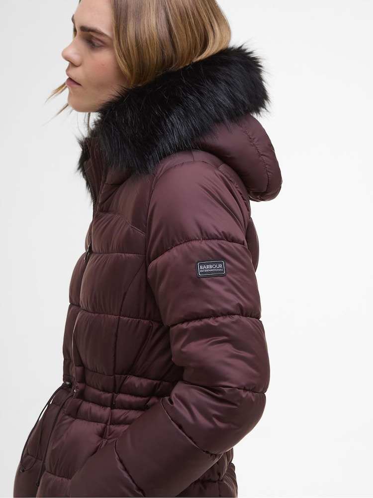 Barbour® International Red Cher Puffer Jacket - Image 2 of 8 Barbour® International Red Cher Puffer Jacket - Image 2 of 8