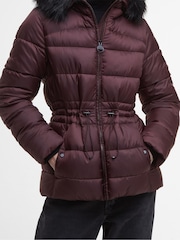 Barbour® International Red Puffer Jacket - Image 6 of 8