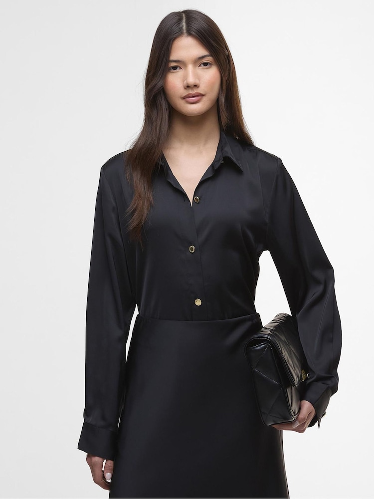 Barbour® International Black Saskia Shirt - Image 1 of 7 Barbour® International Black Saskia Shirt - Image 1 of 7