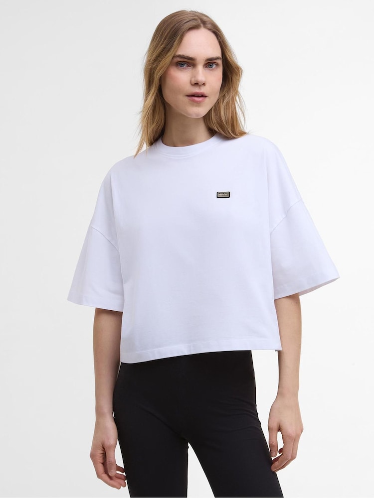 Barbour® International Elle White T-Shirt - Image 1 of 6