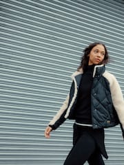 Barbour® International Cream Palma Fleece Jacket - Image 3 of 5