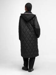 Barbour® Black Meredith Quilted Coat - Image 3 of 8