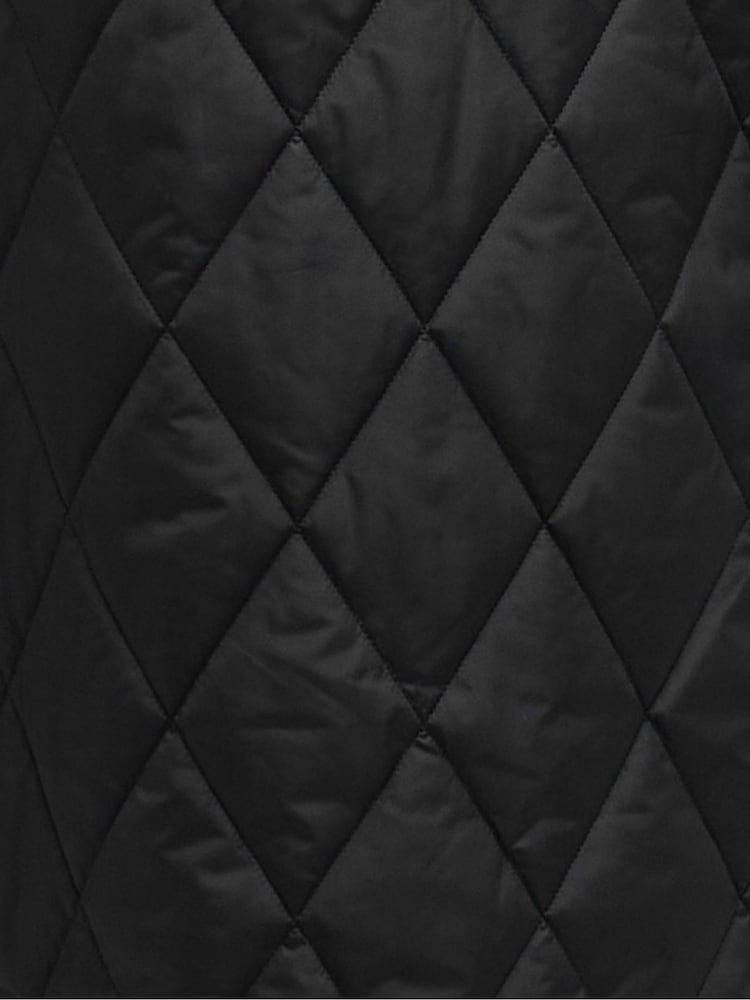 Barbour® Black Meredith Quilted Coat - Image 8 of 8