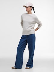 Barbour® Cream Woodhouse Knitted Jumper - Image 5 of 7