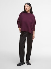 Barbour® Red Leonie Knitted Jumper - Image 3 of 7