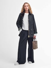 Barbour® Sage Green Modern Beadnell Wax Jacket - Image 3 of 9
