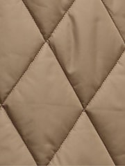 Barbour® Brown Lydia Diamond Quilt Gilet - Image 8 of 8