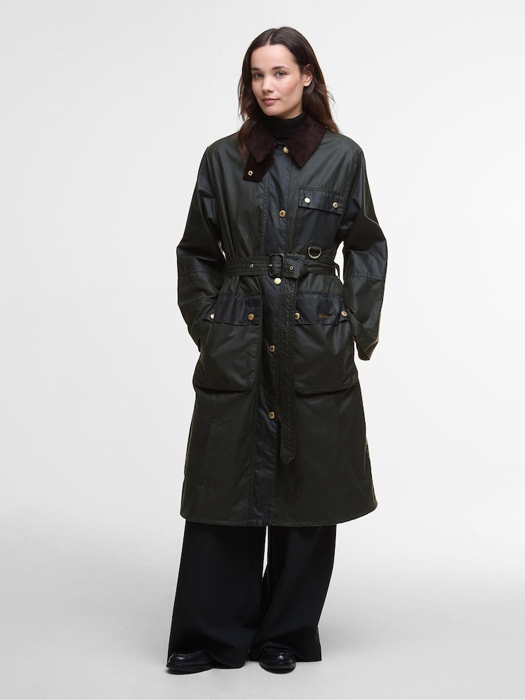 Barbour® Green Milda Wax Jacket - Image 2 of 4