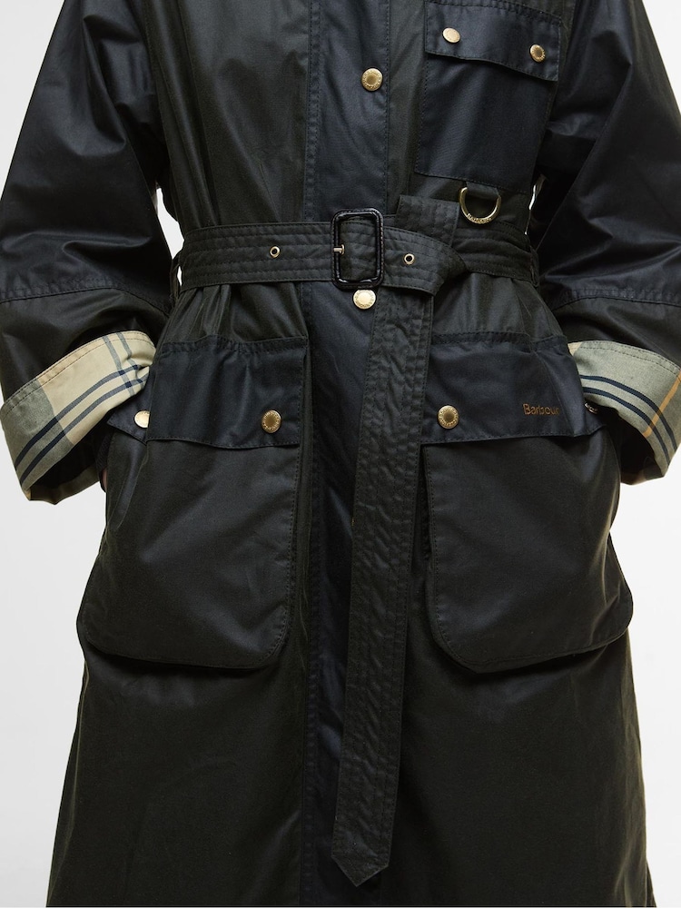 Barbour® Green Milda Wax Jacket - Image 4 of 4