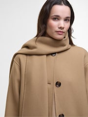 Barbour® Brown Clementine Wool Scarf Coat - Image 5 of 9