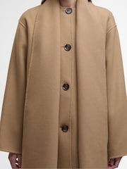 Barbour® Brown Clementine Wool Scarf Coat - Image 6 of 9