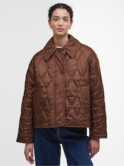 Barbour® Brown Bernadette Quilted Jacket - Image 1 of 8