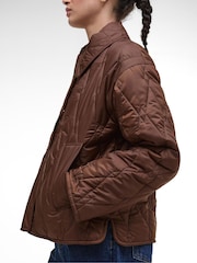 Barbour® Brown Bernadette Quilted Jacket - Image 3 of 8