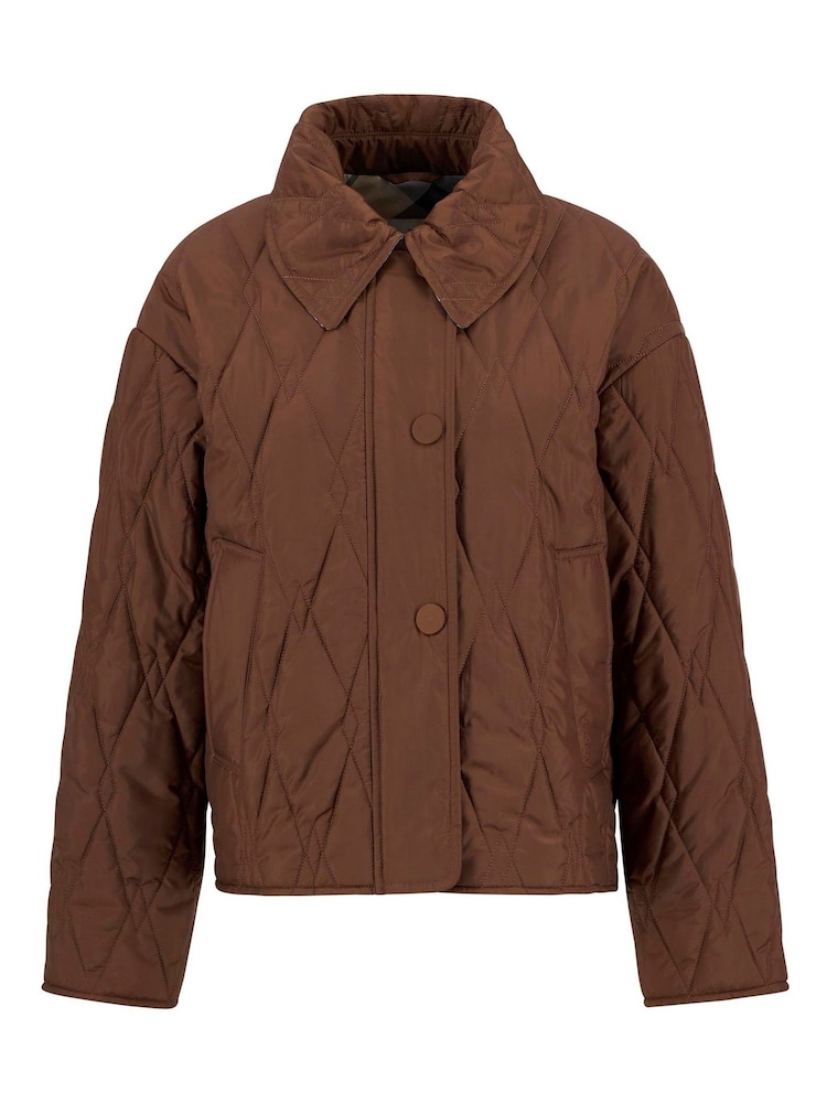 Barbour® Brown Bernadette Quilted Jacket - Image 8 of 8