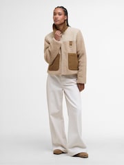 Barbour® Brown Malena Fleece Jacket - Image 2 of 7