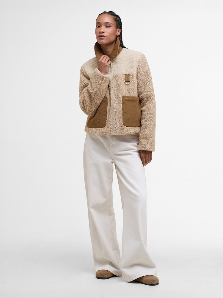 Barbour® Brown Malena Fleece Jacket - Image 2 of 7