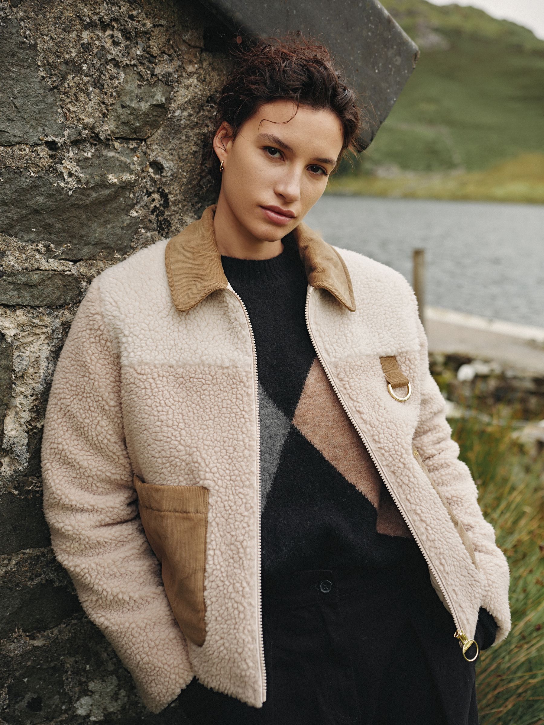 Buy Barbour® Brown Malena Fleece Jacket from the Next UK online shop