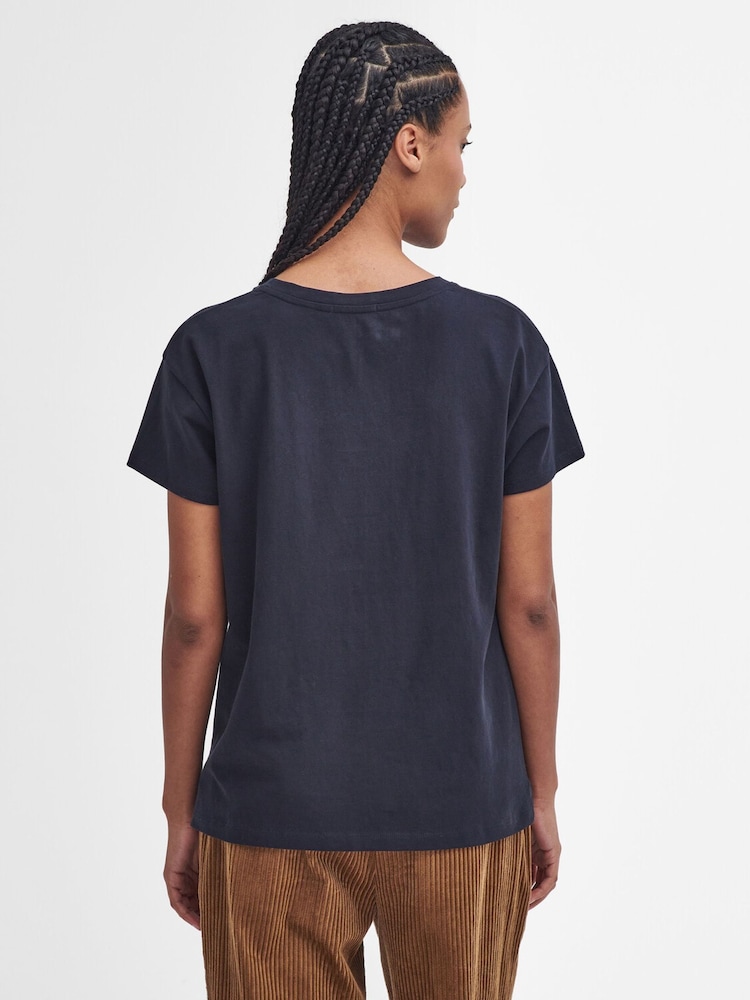 Barbour® Blue Northumberland Classic T-Shirt - Image 2 of 6