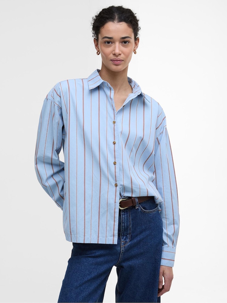 Barbour® Blue Saffron Stripe Shirt - Image 1 of 8