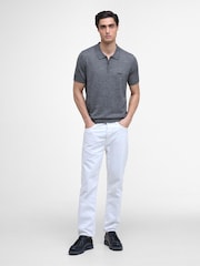 Barbour® International Maverick Mouline Knitted Polo Shirt - Image 3 of 7