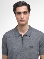 Barbour® International Maverick Mouline Knitted Polo Shirt - Image 4 of 7
