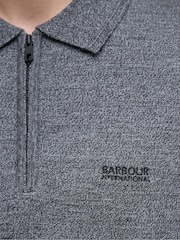 Barbour® International Maverick Mouline Knitted Polo Shirt - Image 5 of 7