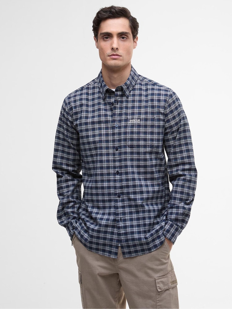 Barbour® International Blue Hawks Check Oxford Shirt - Image 1 of 6