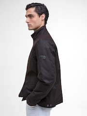 Barbour® International Brown Lutlaw Harrington Wax Jacket - Image 3 of 8