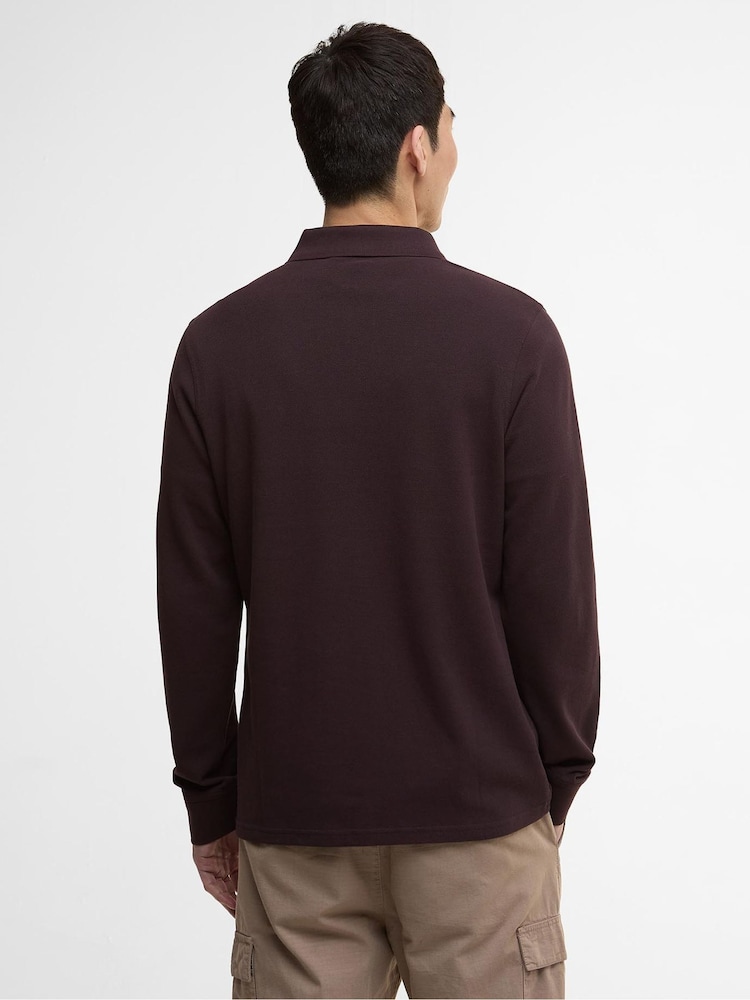 Barbour® International Long Sleeve Polo Shirt - Image 2 of 7