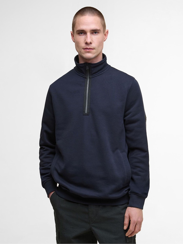 Barbour® International Outline Funnel Neck Sweatshirt - Image 1 of 7 Barbour® International Outline Funnel Neck Sweatshirt - Image 1 of 7
