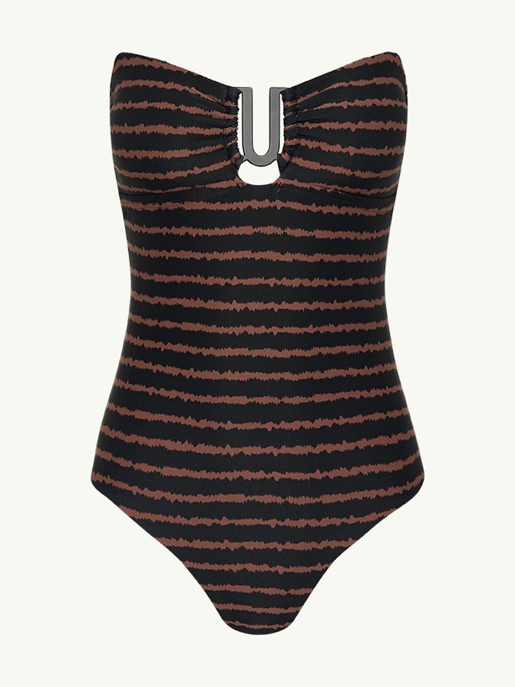 Sea Level Black Riptide U Bar Bandeau One Piece Swimsuit - Image 5 of 5