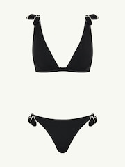 Sea Level Black Babylon Bow Tie Plunge Top - Image 5 of 5