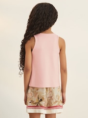 Reiss Pink Teigen 13-14 yrs Reiss | NYBG Floral Emblem Vest - Image 5 of 6