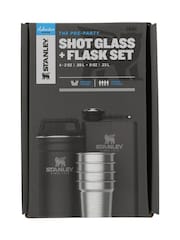 Stanley Matte Black Pebble Pre-Party Shot Glass + Flask Set - Image 2 of 2