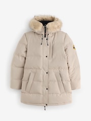 Zavetti Canada Womens Cream Goshawa Puffer Parka Jacket - Image 8 of 8