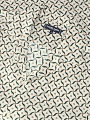 Frescobol Carioca Natural Roberto Silk Short Sleeve Shirt Lotus Print - Image 4 of 4