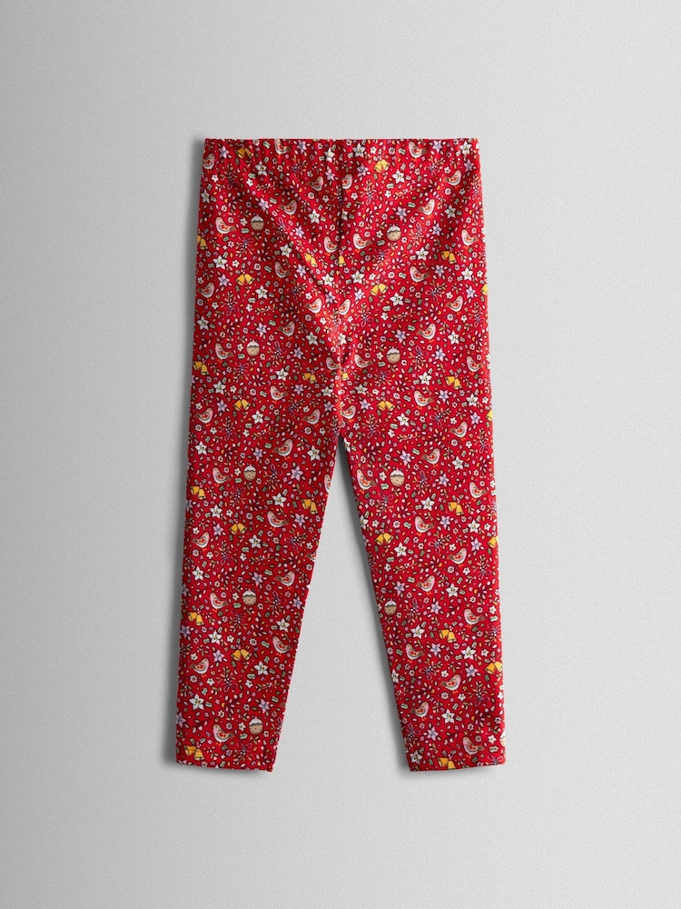 JoJo Maman Bébé Pink Reindeer Sequin Sweatshirt & Leggings Set - Image 8 of 8