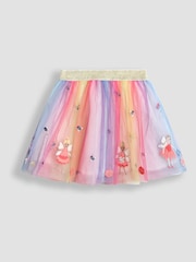 JoJo Maman Bébé Red Frill Sleeve Top & Tulle Skirt Set - Image 4 of 7