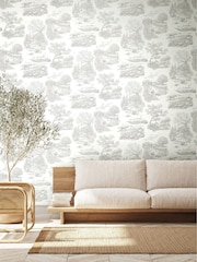 Ohpopsi Dove Eve Toile Wallpaper - Image 1 of 3