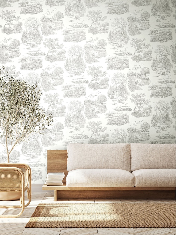 Ohpopsi Dove Eve Toile Wallpaper - Image 1 of 3