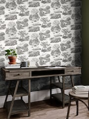 Ohpopsi Noir Eve Toile Wallpaper - Image 1 of 2
