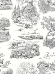 Ohpopsi Noir Eve Toile Wallpaper - Image 2 of 2