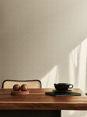 Ohpopsi Dark Linen Dotty Leaf Print Wallpaper - Image 1 of 2