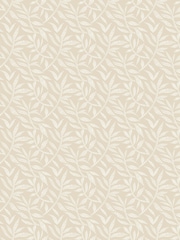 Ohpopsi Dark Linen Dotty Leaf Print Wallpaper - Image 2 of 2