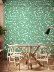 Ohpopsi Emerald Lorena Vine Wallpaper - Image 1 of 2