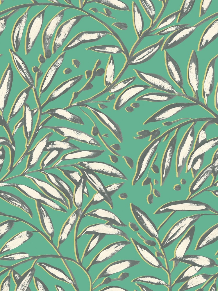 Ohpopsi Emerald Lorena Vine Wallpaper - Image 2 of 2 Ohpopsi Emerald Lorena Vine Wallpaper - Image 2 of 2